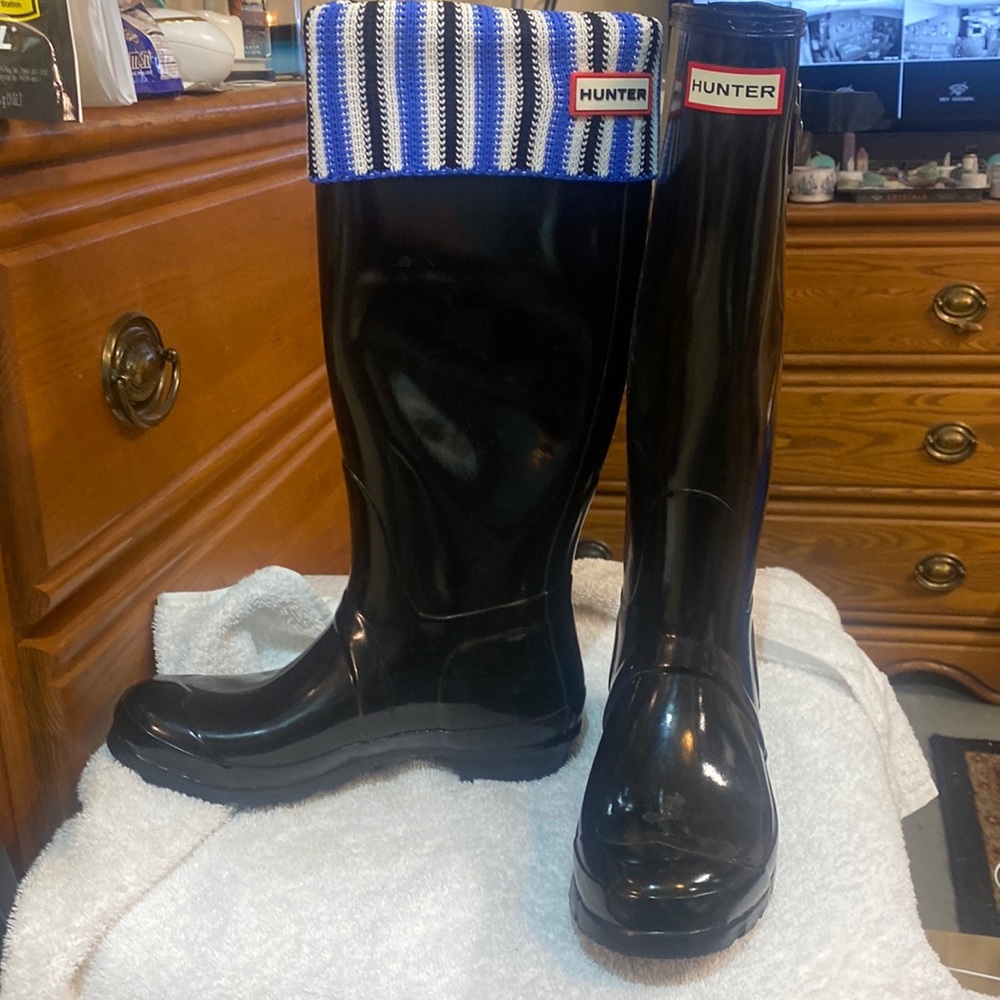 Original Hunter tall boots 7, Snow Socks